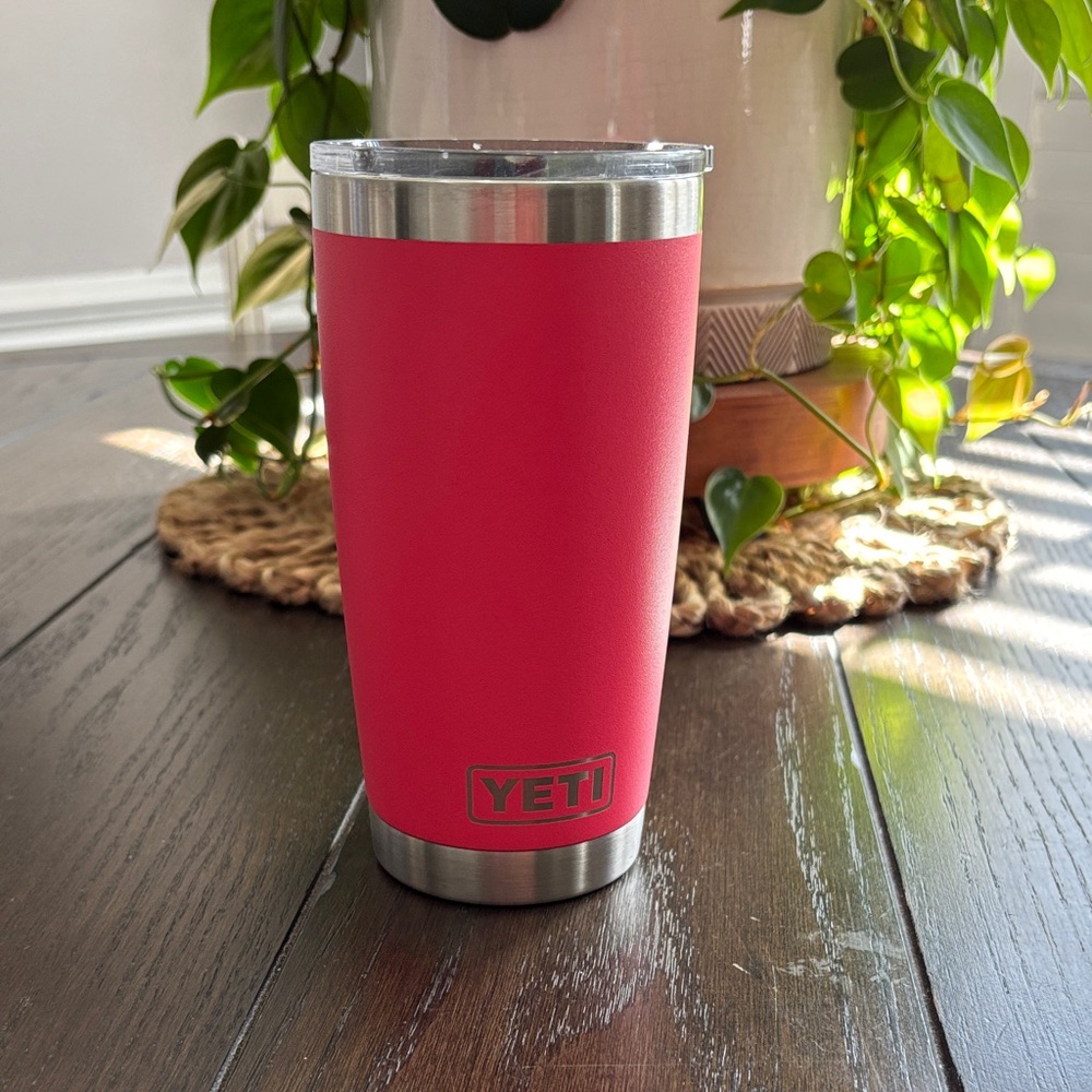 YETI Pink Travel Mug